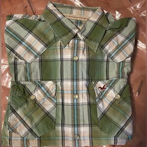 Hollister Men’s Size S Pearl Snap-Up Shirt